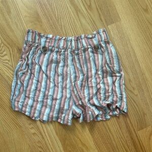 American Eagle Striped Pull On Short